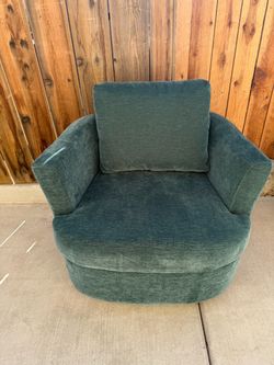 Swivel accent barrel chair