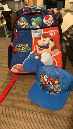 Super Mario Backpack with Hat