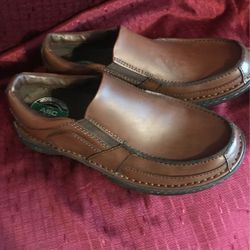 Men Leather Sketchers Arch support Loafers Size 9.5 M