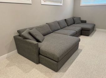Crate & Barrel Lounge 3 Piece U Shaped Sectional