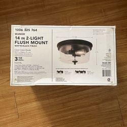 Hampton Bay 14” 2 Light Flush Mount