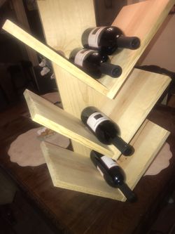Wine bottle rack custom made