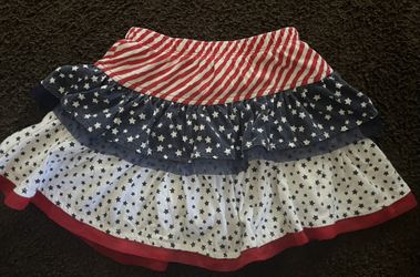Girls Forth Of July Skirt 