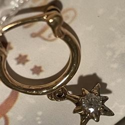 Starburst Hoop Earrings 