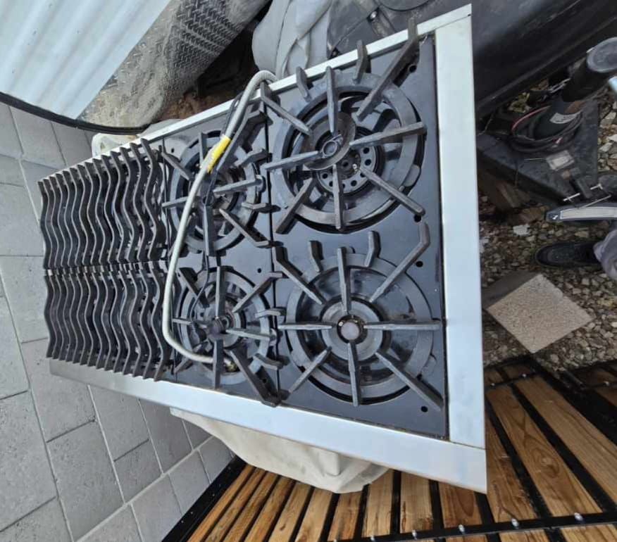 Propane 48" 8 Burner Countertop Range Stainless steel