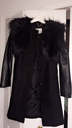 Woman's leather/fur coat