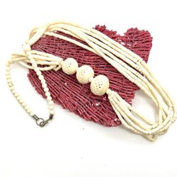 Lovely Multistrand Bone Necklace 