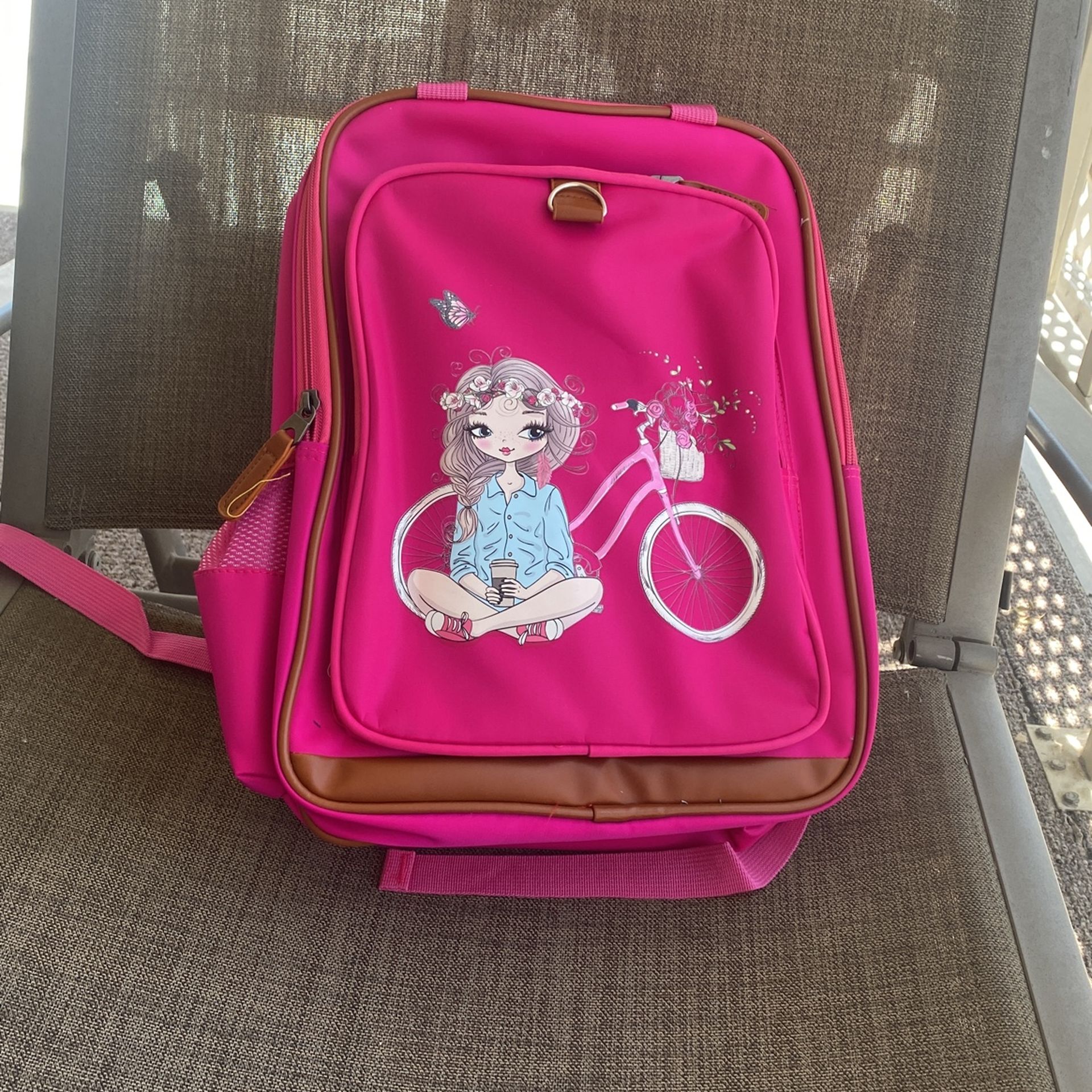    Backpack Girls With Bike Brand New  $1. Pick Up In Modesto.
