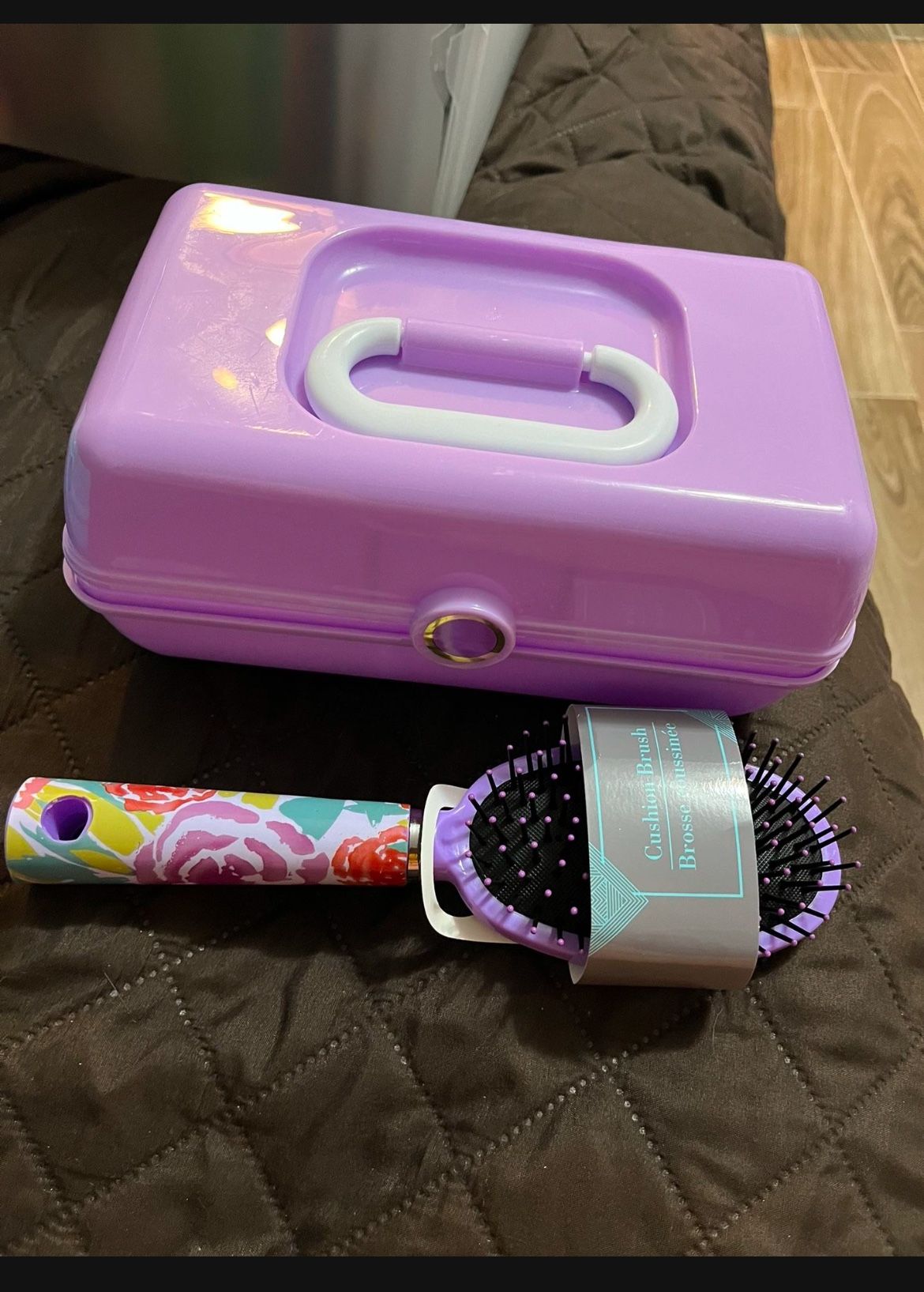 Hair Brush And Makeup Box $5