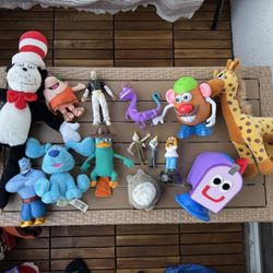 $2 EACH. TOYS FIGURES PLUSHIES