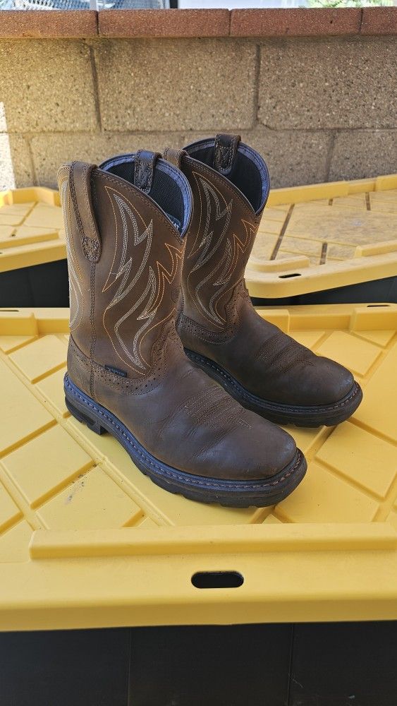 Size 9 D Ariat Work Boots Soft Toe