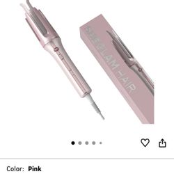 SHEGLAM Pink Curling Iron Automatic Gift for Woman (Pink, 0.75 inch