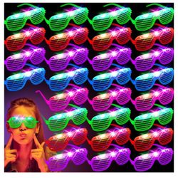 30 light up party glasses 30 lentes con luces para fiestas diversión entretenimiento 