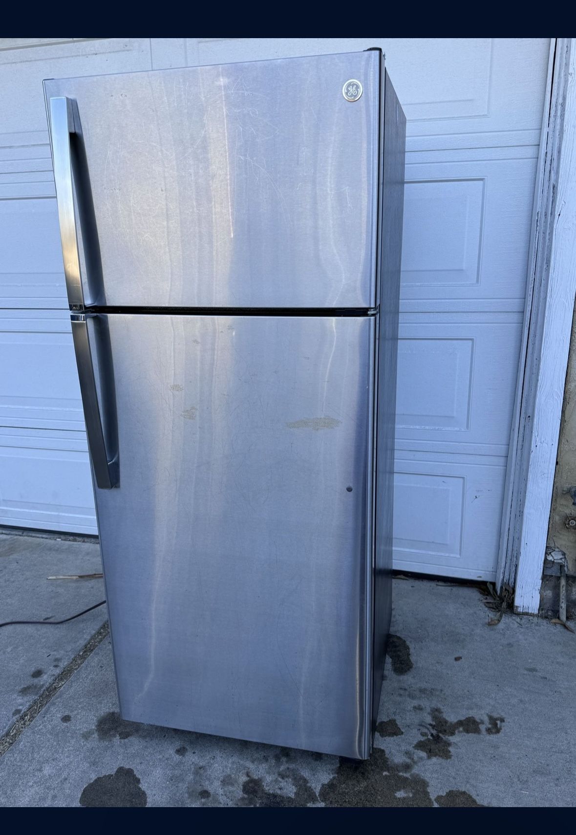 GE® 17.5 Cu. Ft. D Stainless Steel Refrigerator