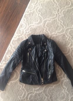 Leather women jacket size S