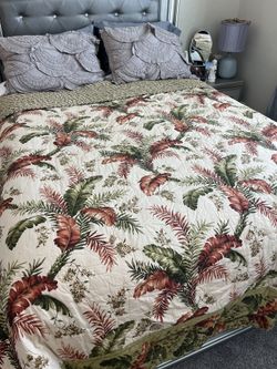 Luxury Tropical Quilt - Reversible 