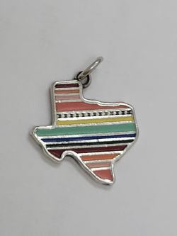 James Avery Enamel Texas Serape silver  Charm