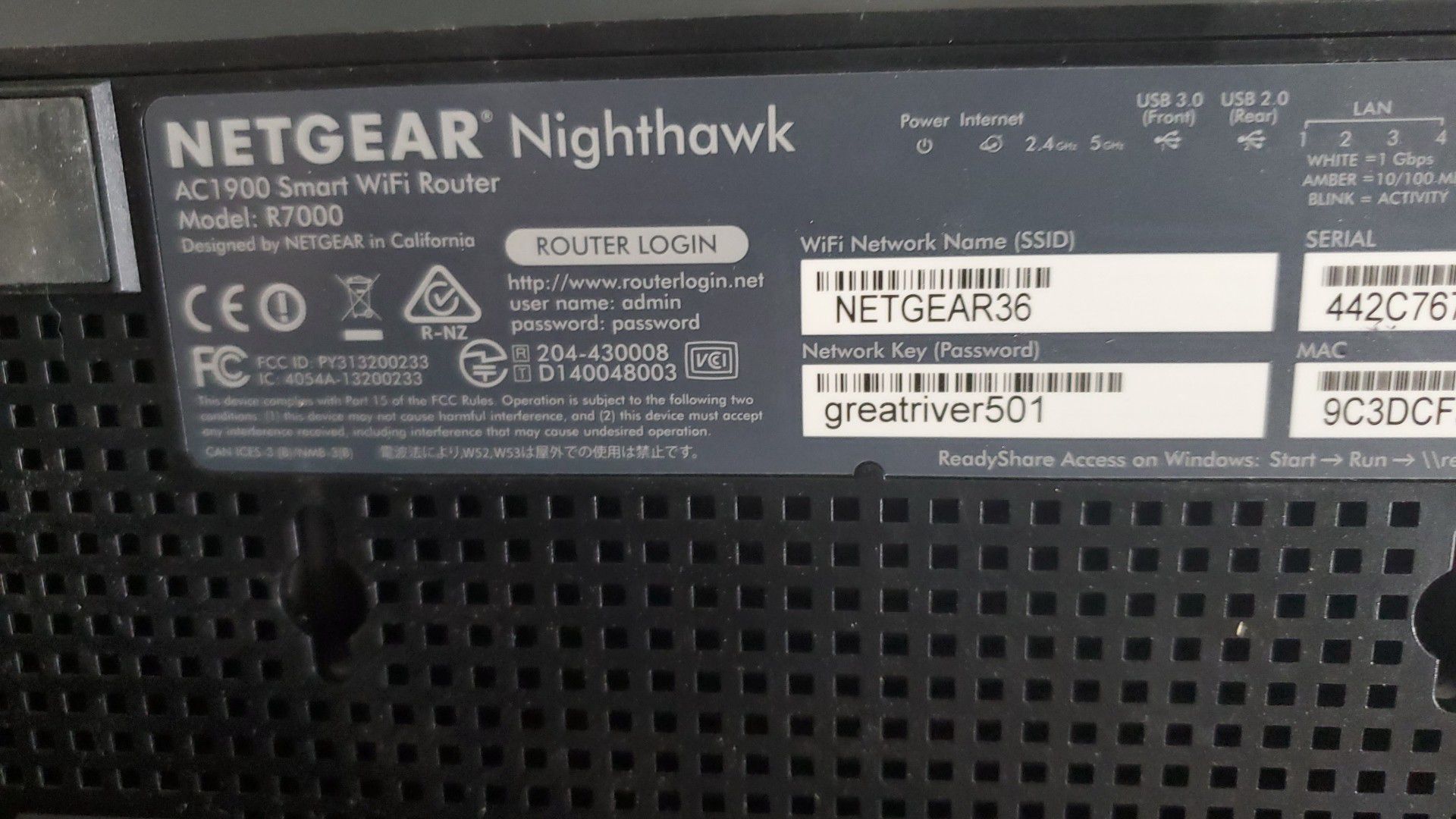 Router Netgear nighthawk r7000