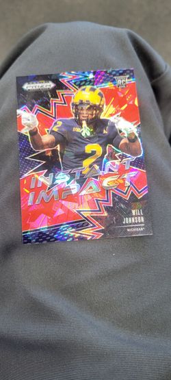 Will Johnson Panini Prizm Draft Picks Instant Impact RC