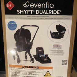 Even flow dual shifty stroller/car seat