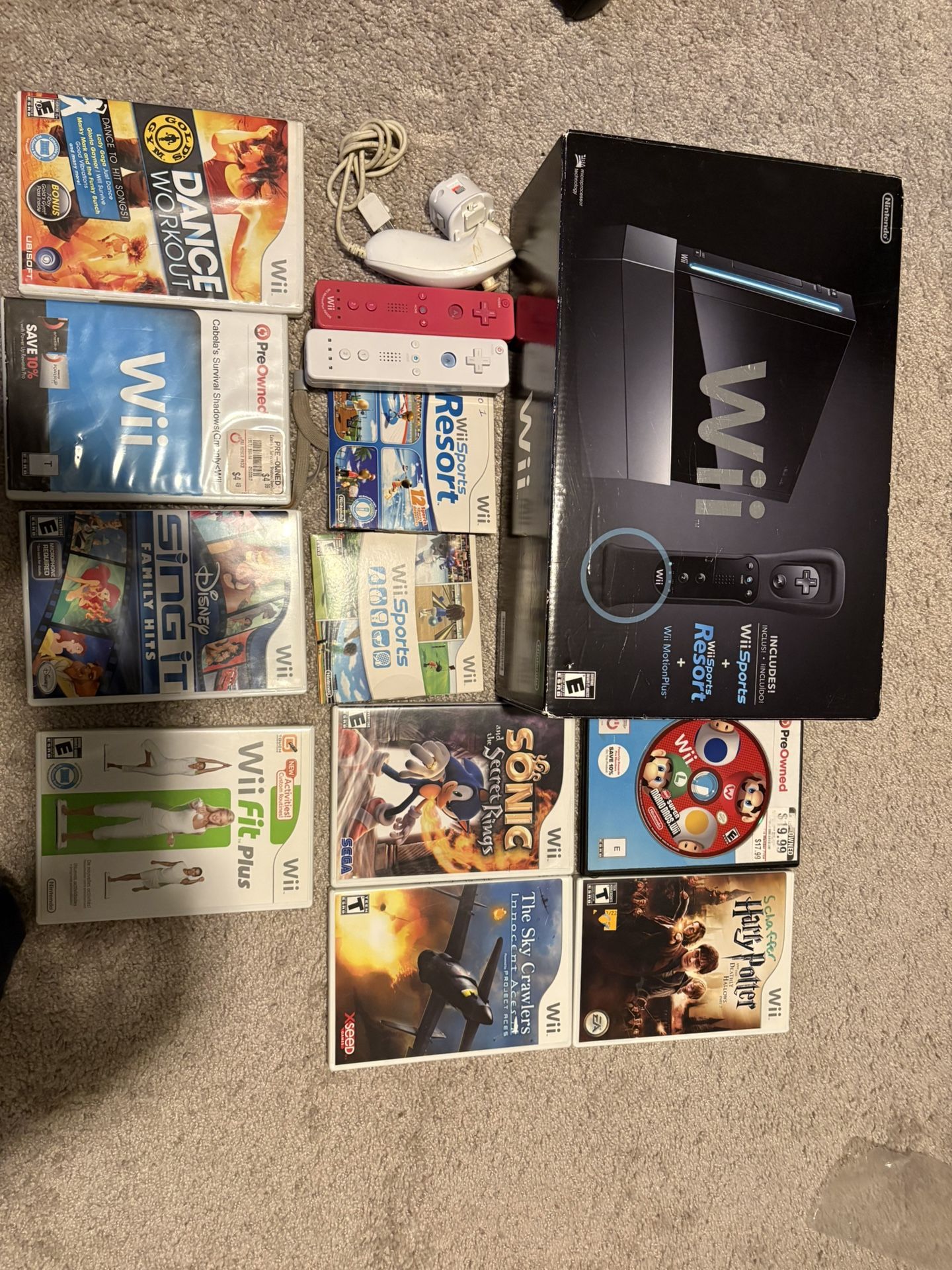 Nintendo Wii + 10 Games (hablo Espanol)