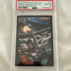 2022 Star Wars Galaxy Wedge Antilles #72 Atomic Refractor PSA 10