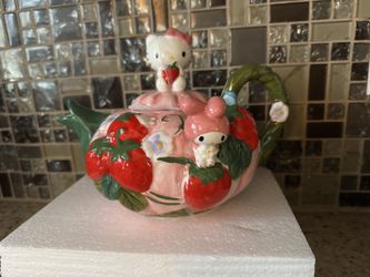 Hello Kitty And My Melody Strawberry Teapot $50