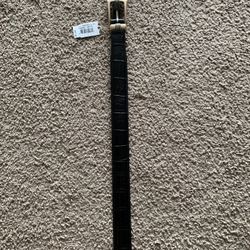 ONYX BY BRIGHTON LEATHER BELT BLACK SIZE 34