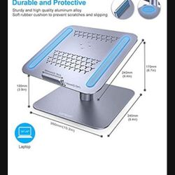 Laptop Stand Adjustable, Lamicall Notebook Holder : Multi-Angle Height Ventilated Laptop Riser for Desk $45