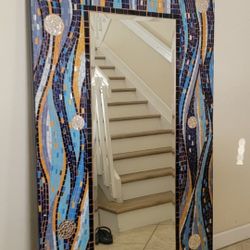 Pier 1 Mosaic Luxury Mirror  60 X 35 Inches