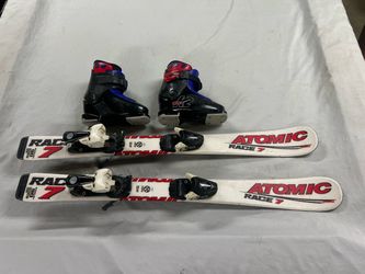Kids Atomic Ski Package With Boots & Bindings