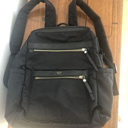 Tutilo New York Black Nylon Frame Backpack