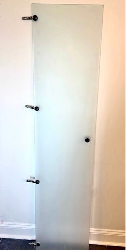 Frosted Glass Door with Hinges and Handle
