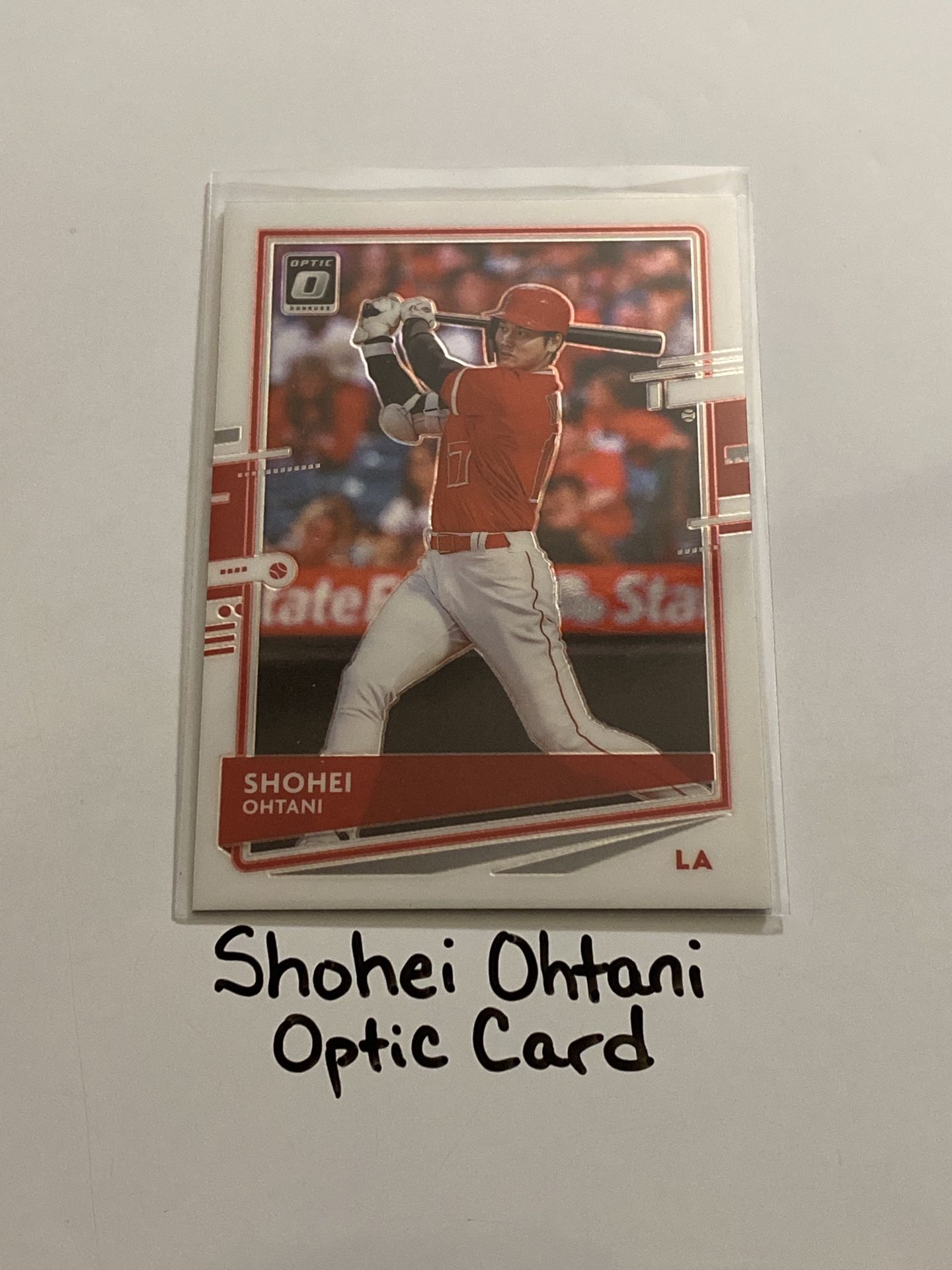 Shohei Ohtani Los Angeles Dodgers Pitcher Donruss Optic Card. 