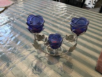 Luxury elegant blue holder for home decorating from Egypt