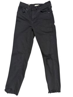 Levi’s Premium 724 Straight Crop Jeans – Black – Size 24