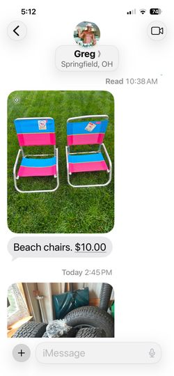 Beach chairs
