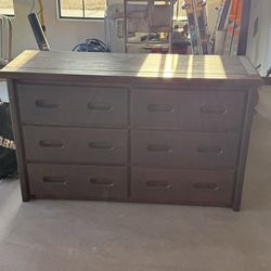 Chest of drawers with mirror, bed frames