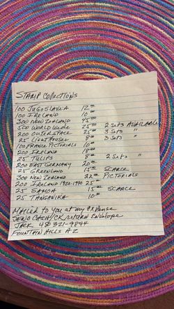 STAMP COLLECTORS.  LOOK!