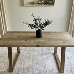 6FT X 3FT Solid Wood Modern Rustic Farmhouse Dining Table 