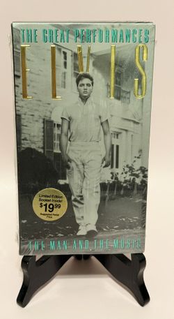 SEALED.  Elvis - The Great Performances Volume 2: The Man and The Music VHS.