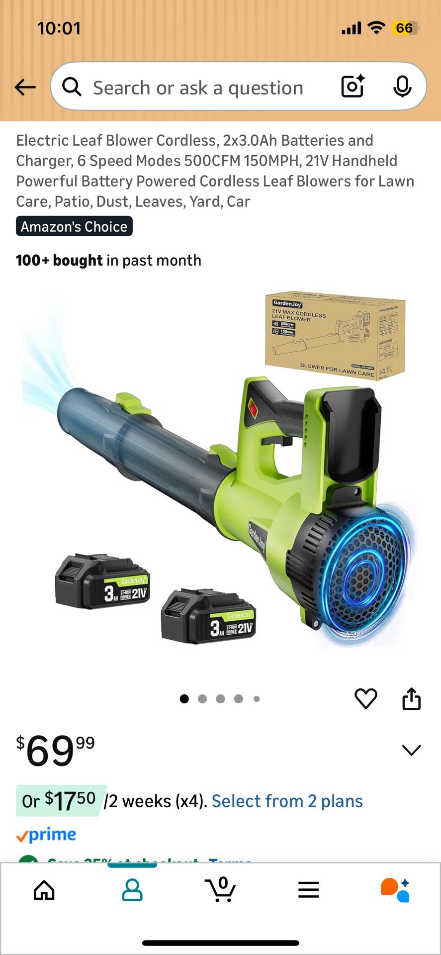 leaf blower for sale 50$ , brand new, 500 cfm