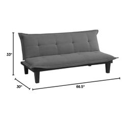 Futon -  gray/black (like  new) 