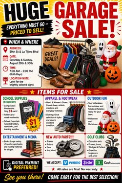 Yard sale.