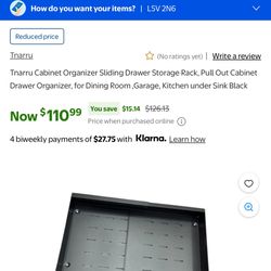 Cabinet Organizer Sliding Drawer Storage Rack