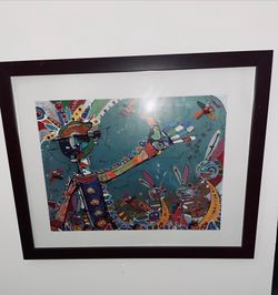 Anthony Breslin-well known Australian artist-carnival time I-ciclee print-framed