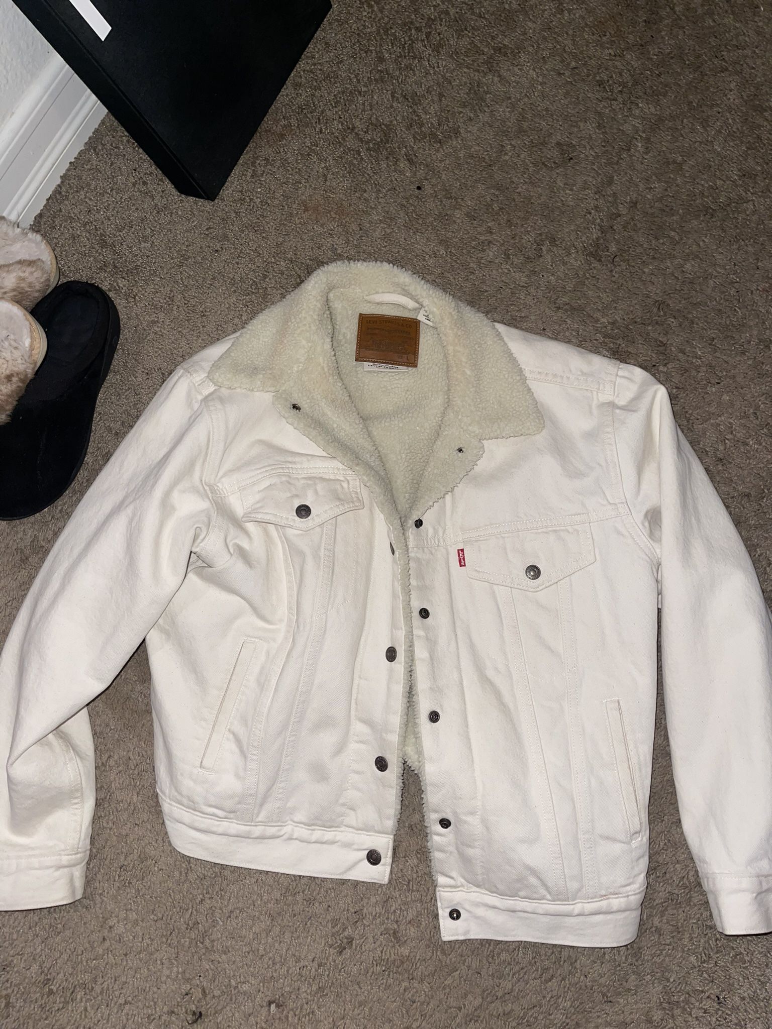 Levi Sherpa Jean Jacket Women’s L