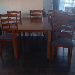 Brown Dining Table Set