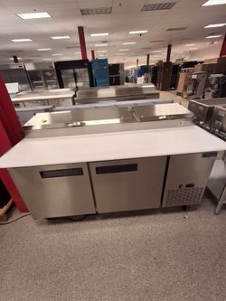 70" pizza prep table