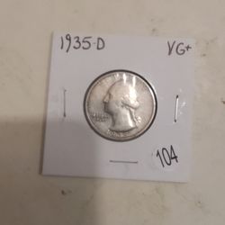 1935D Washington Quarter